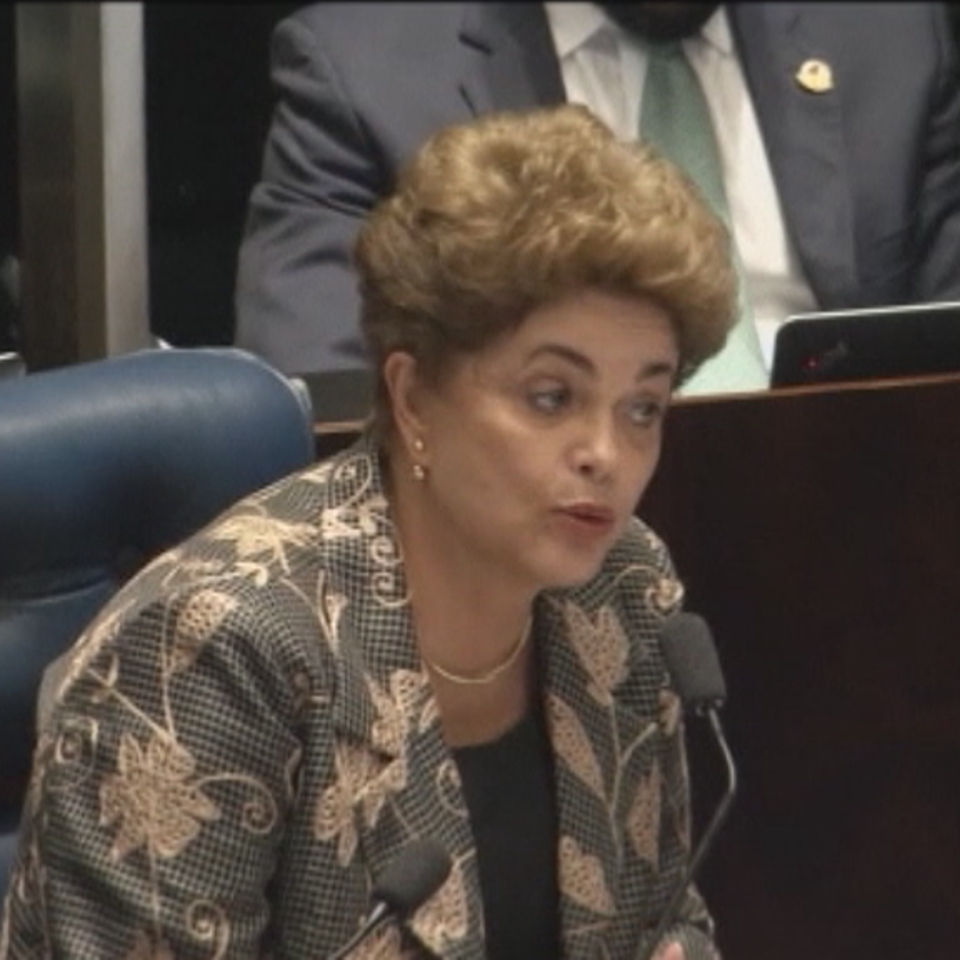 Dilma Rousseffe, atzo, Senatuan. Argazkia: EFE