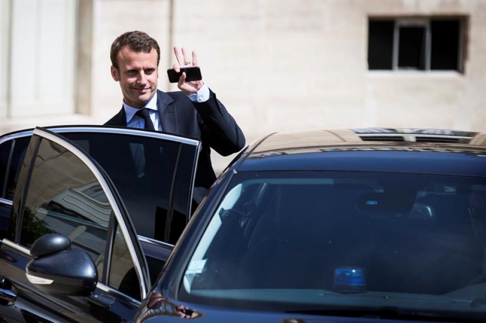 El hasta ahora ministro de Economía francés, Emmanuel Macron.