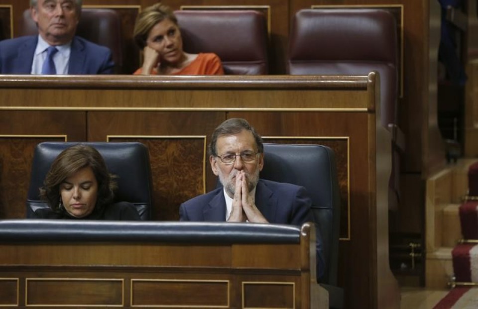 Mariano Rajoy durante la sesión de investidura. Foto: EFE