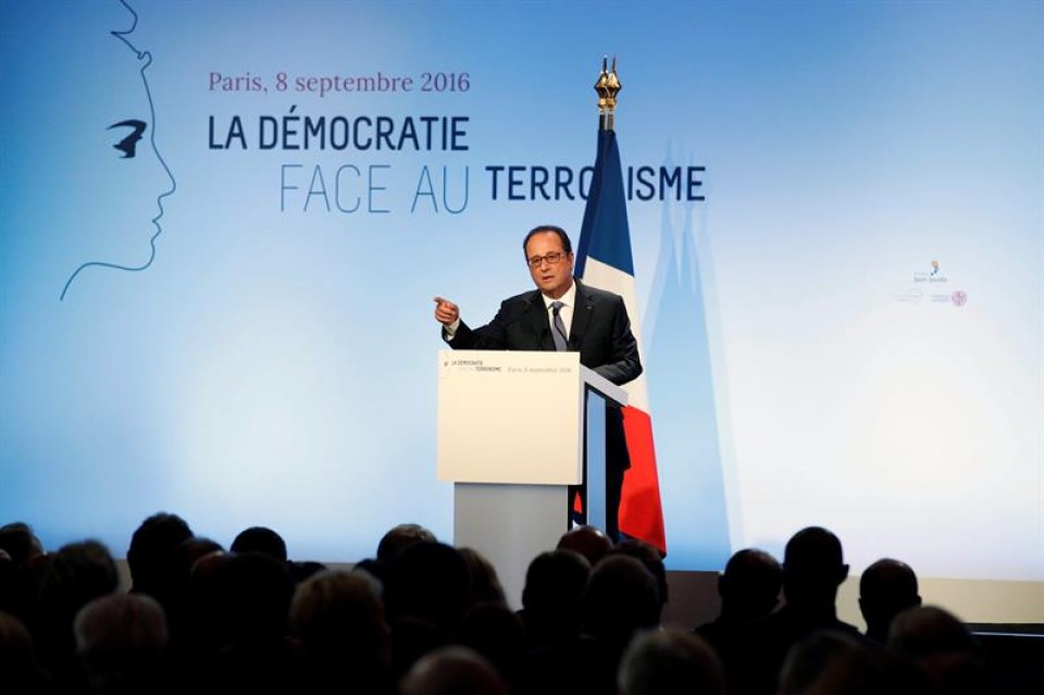 François Hollande, Frantziako presidentea. EFE