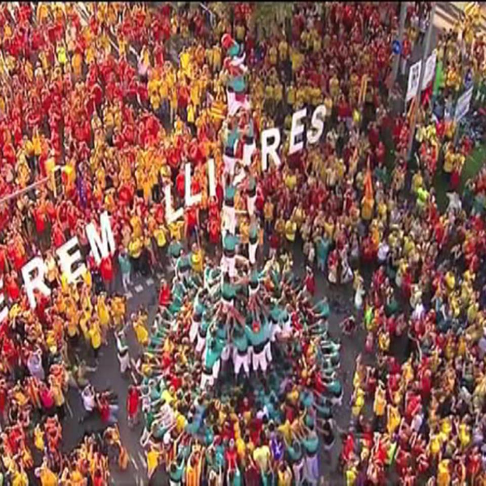 Unos 350.000 catalanes se inscriben para la Diada 