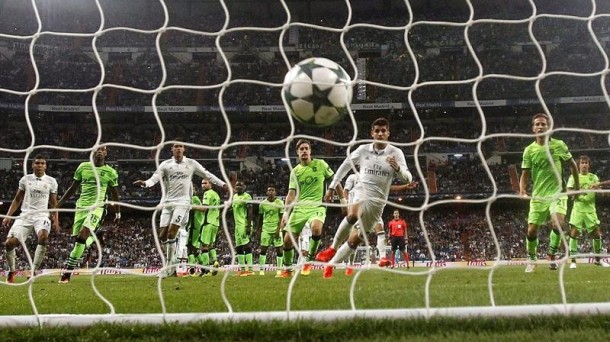 El gol de falta de Ronaldo. EFE