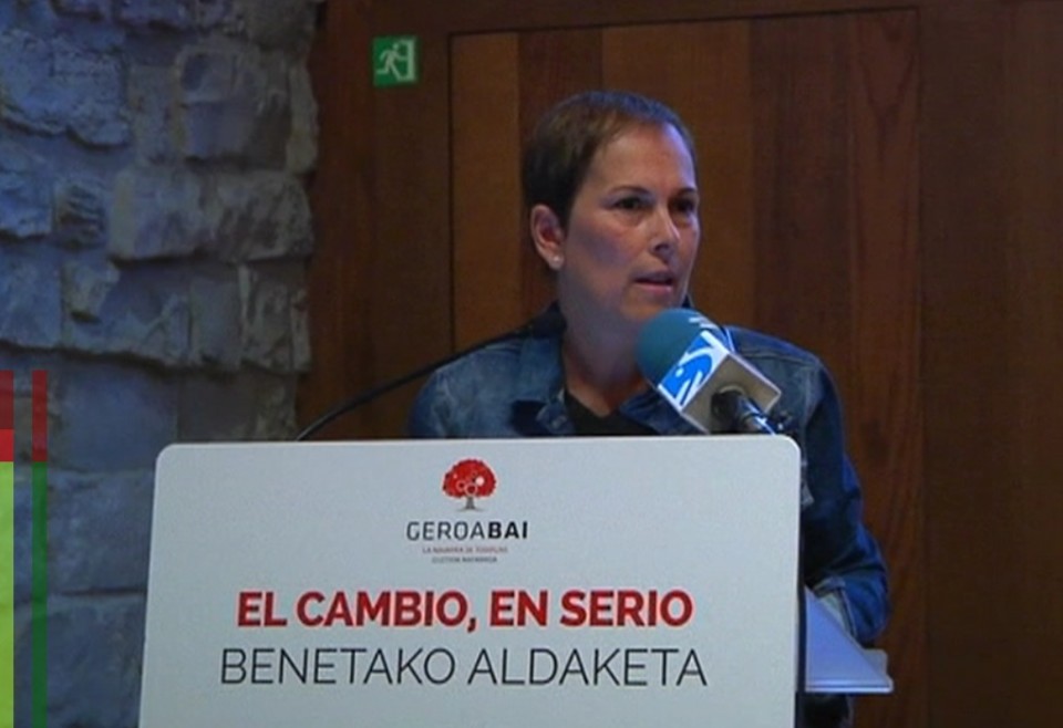 Uxue Barkos, Nafarroako presidentea. Argazkia: eitb