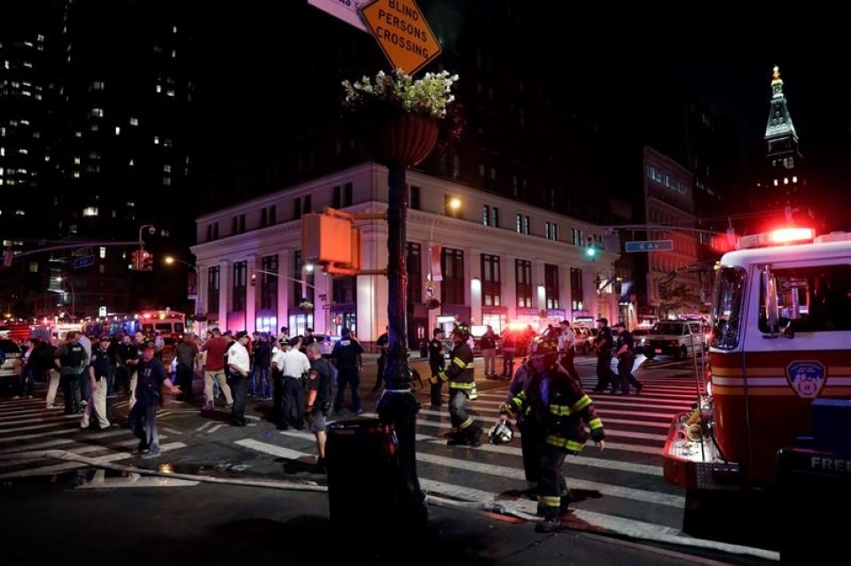 Explosión en New York. Foto: EFE