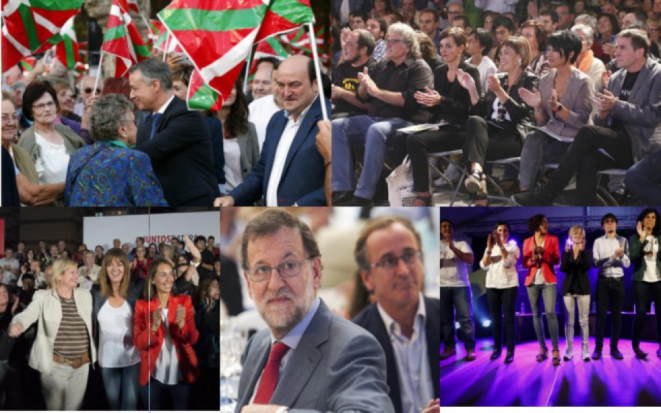 Los partidos vascos cierran la campaña electoral dispuestos a pactar