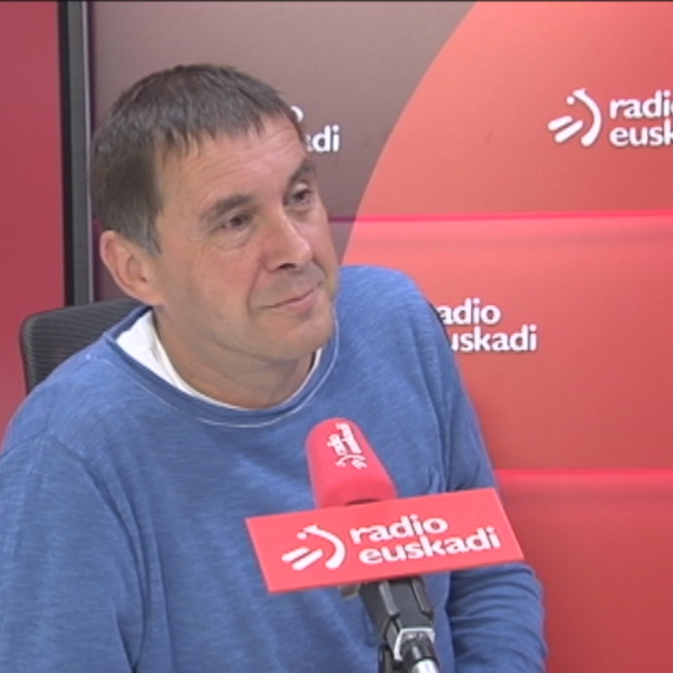 Arnaldo Otegi, en la entrevista ofrecida en el progarma 'Boulevard' de Radio Euskadi. Foto: EiTB