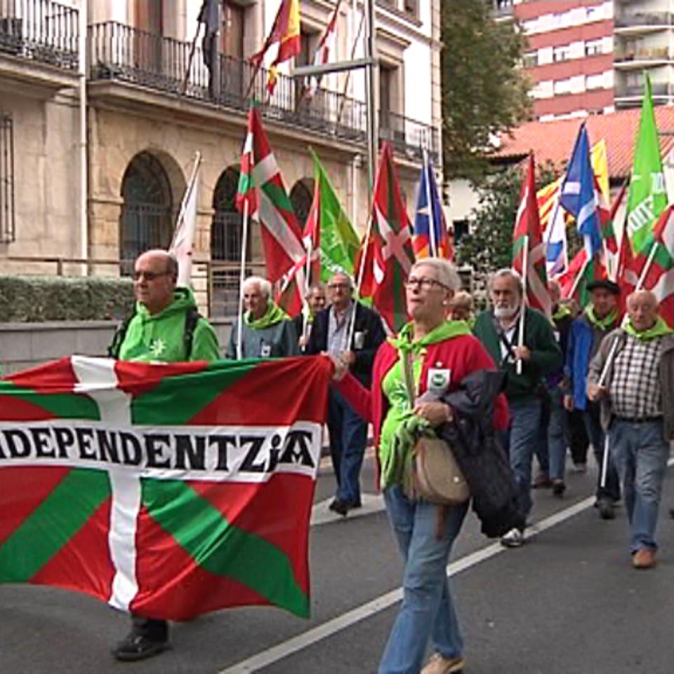 Acto de Independentistak en defensa de un estado vasco. Foto: EFE