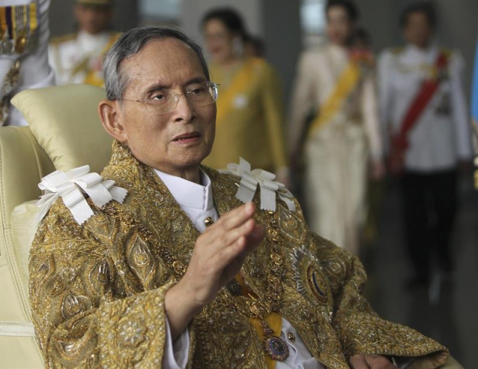 Bhumibol Adulyadej, Thailandiako erregea. Argazkia: EFE