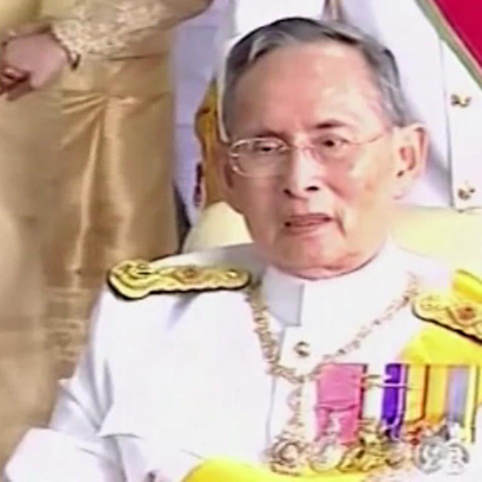 El rey de Tailandia Bhumibol Adulyadej, ha pasado 70 años en el trono. Foto: EFE