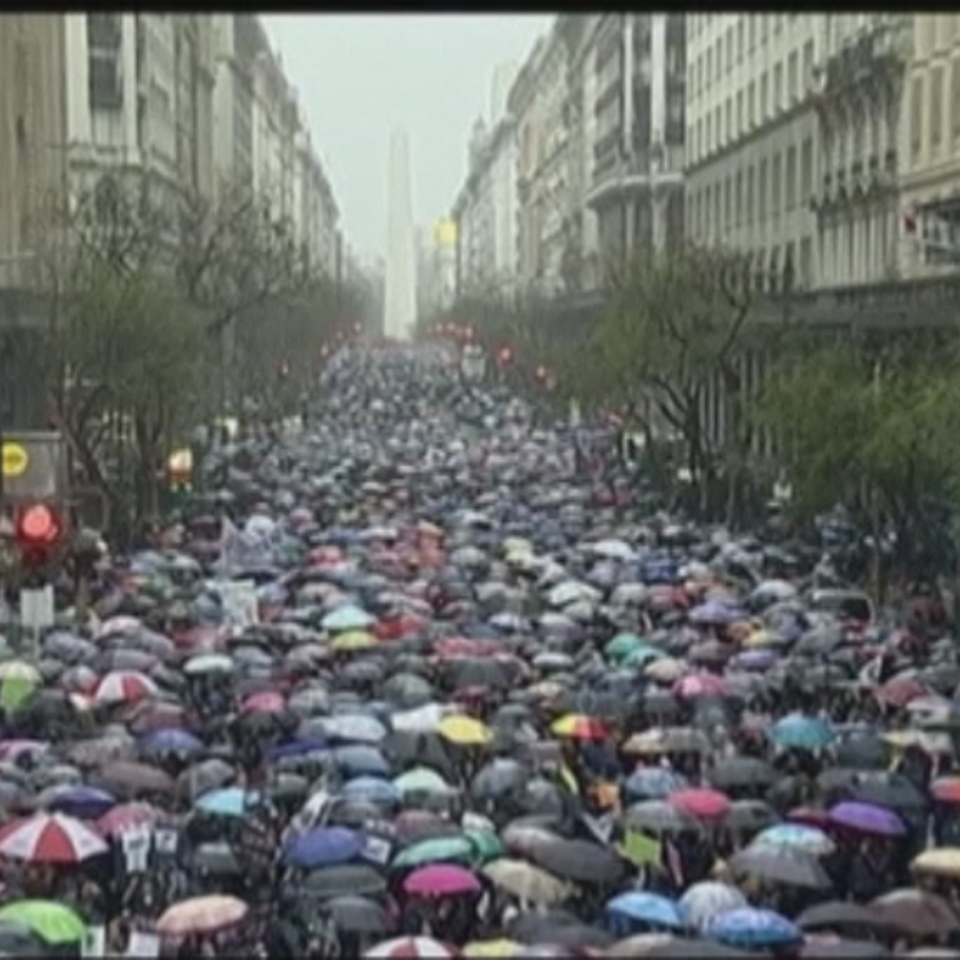 Protesta contra la violencia machista en Argentina. EFE
