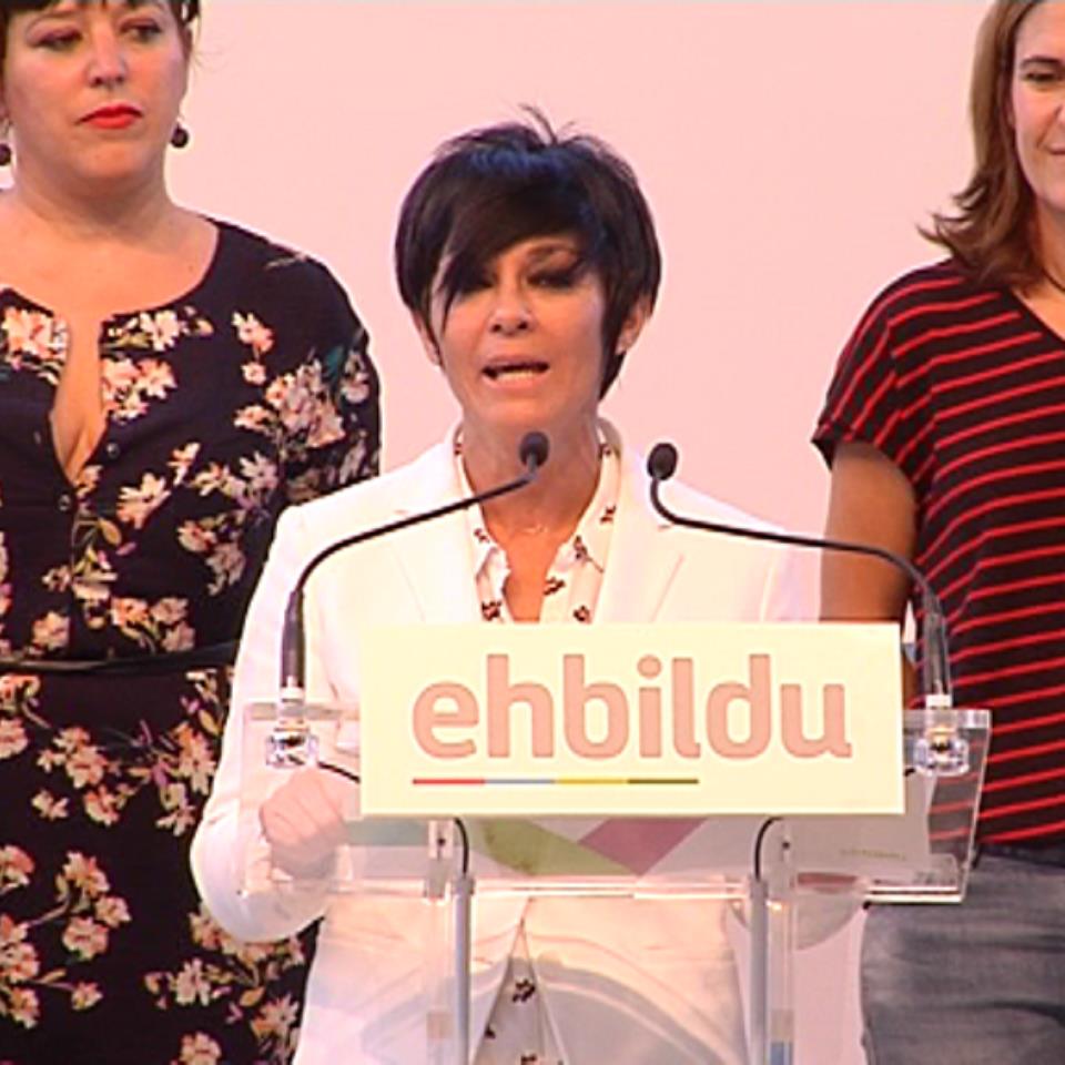 La candidata a lehendakari y portavoz de EH Bildu Maddalen Iriarte. Imagen de archivo