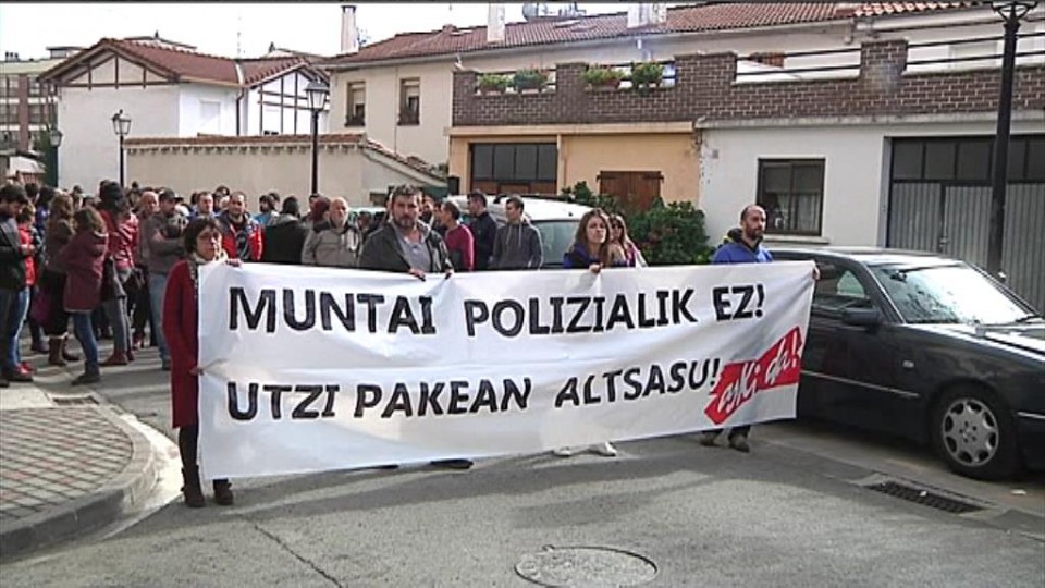 Foto de la manifestación en Alsasua. EiTB