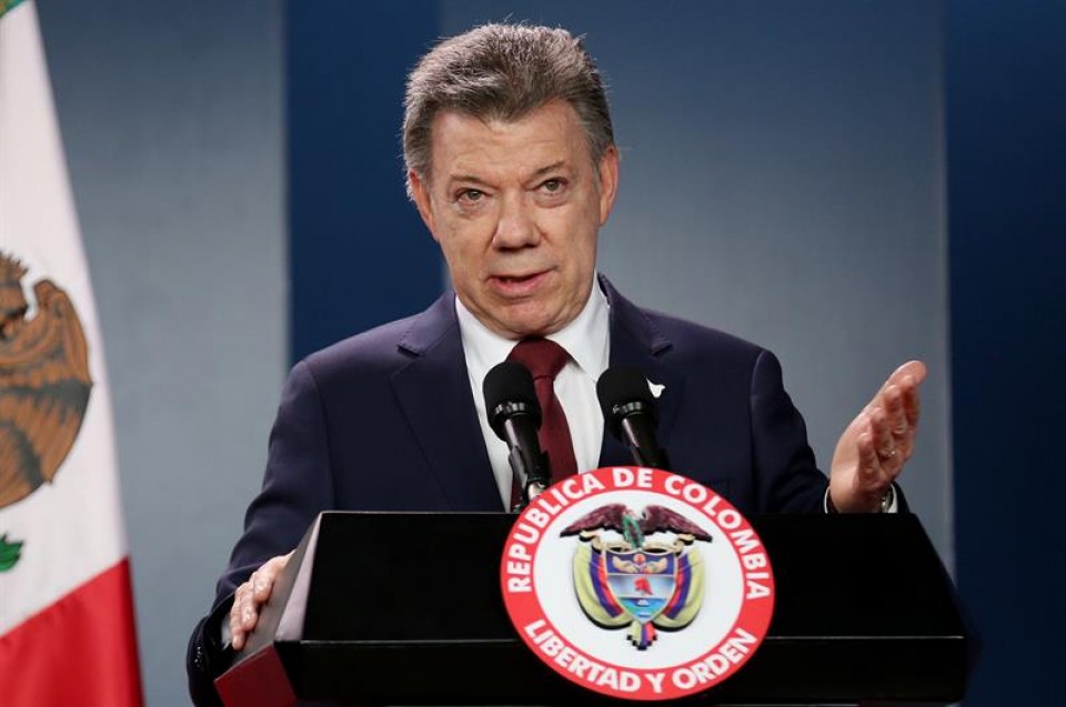 Juan Manuel Santos, Kolonbiako presidentea. Argazkia: EFE