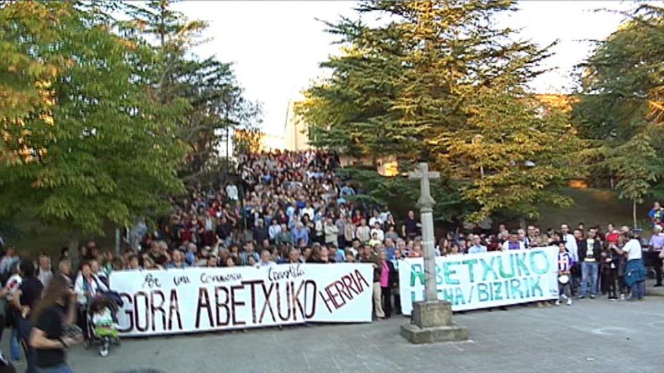 Manifestación en Abetxuko