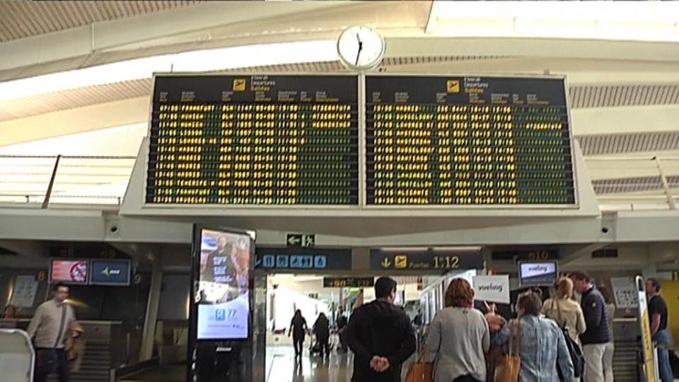 Se espera que los vuelos suspendidos lleguen y salgan a lo largo de la jornada. Foto: EiTB
