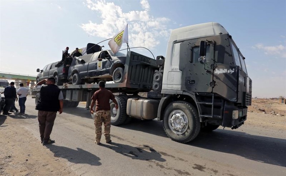 Las tropas iraquíes han retomado el control de Bazauia, también en el frente oriental. Foto: EFE