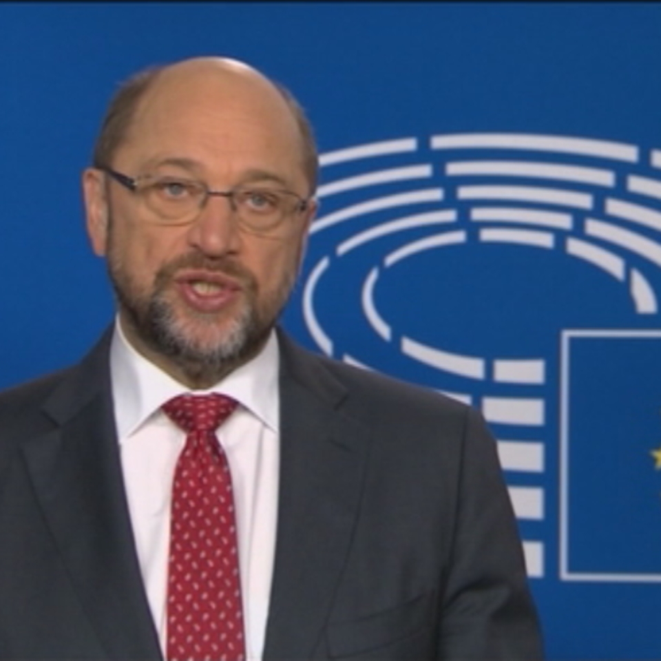 Martin Schulz Europako Parlamentuko presidentea. Artxiboko argazkia: EiTB
