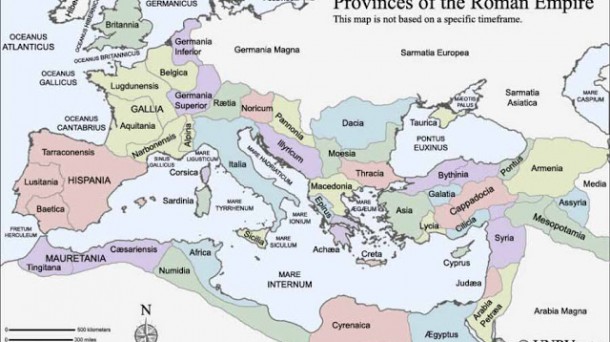 La creación de provincias en el Imperio Romano