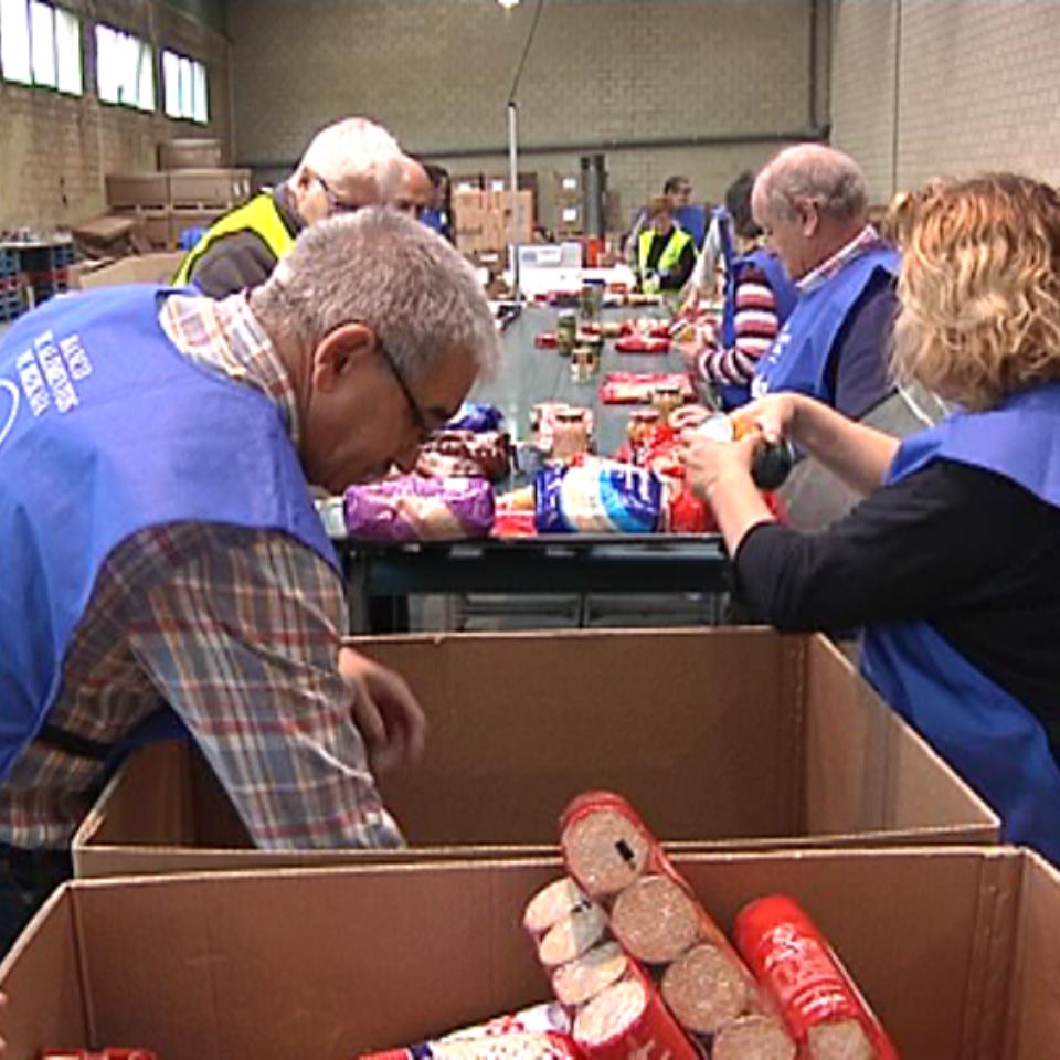 En Euskadi se han recogido 1.880.000 kilos de alimentos durante el fin de semana. Foto: EiTB