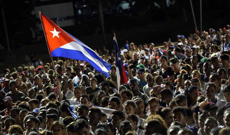 Último acto público para despedir a Fidel Castro. Foto: EFE