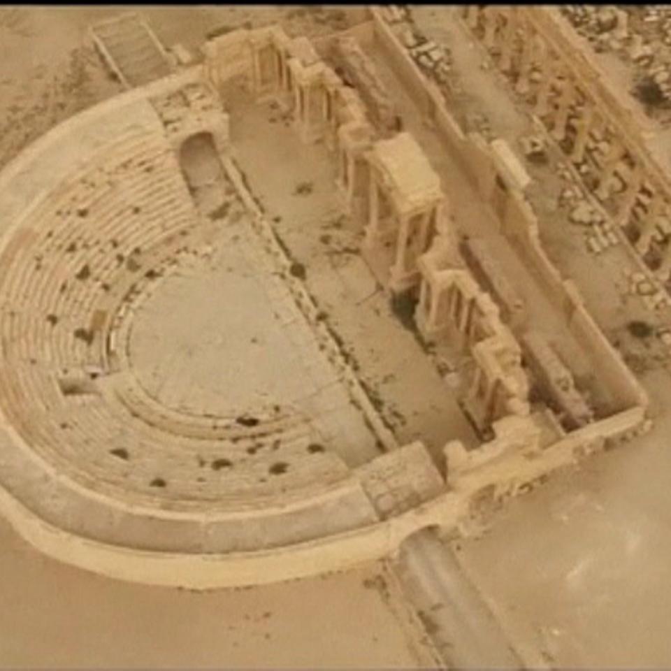 Siriako Palmira hiriaren artxiboko argazkia. Mikel Ayestaran