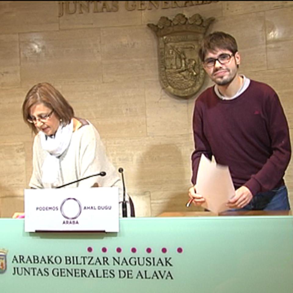Arantza Abecia y Lander Martínez, en una comparecencia en diciembre. Foto: EiTB