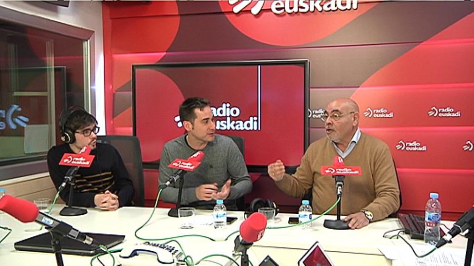 Martinez, Casanova eta Ares, Radio Euskadin. Argazkia: EiTB. 
