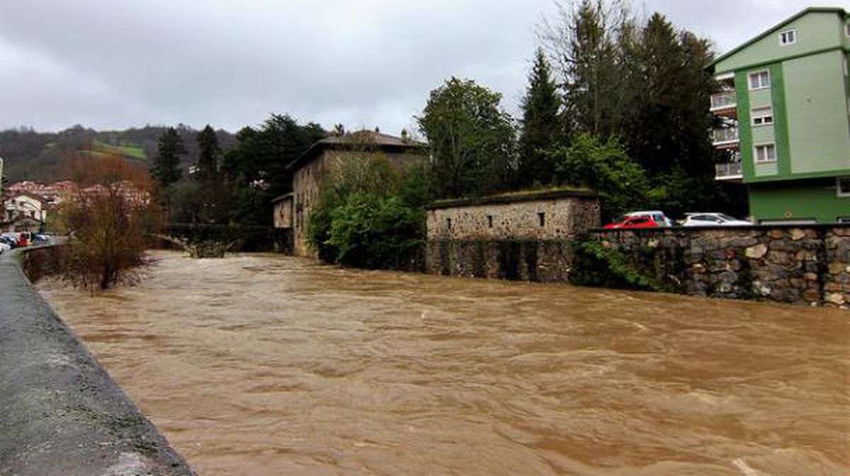 Inundaciones en Bergara. Foto: Antonio Rodríguez
