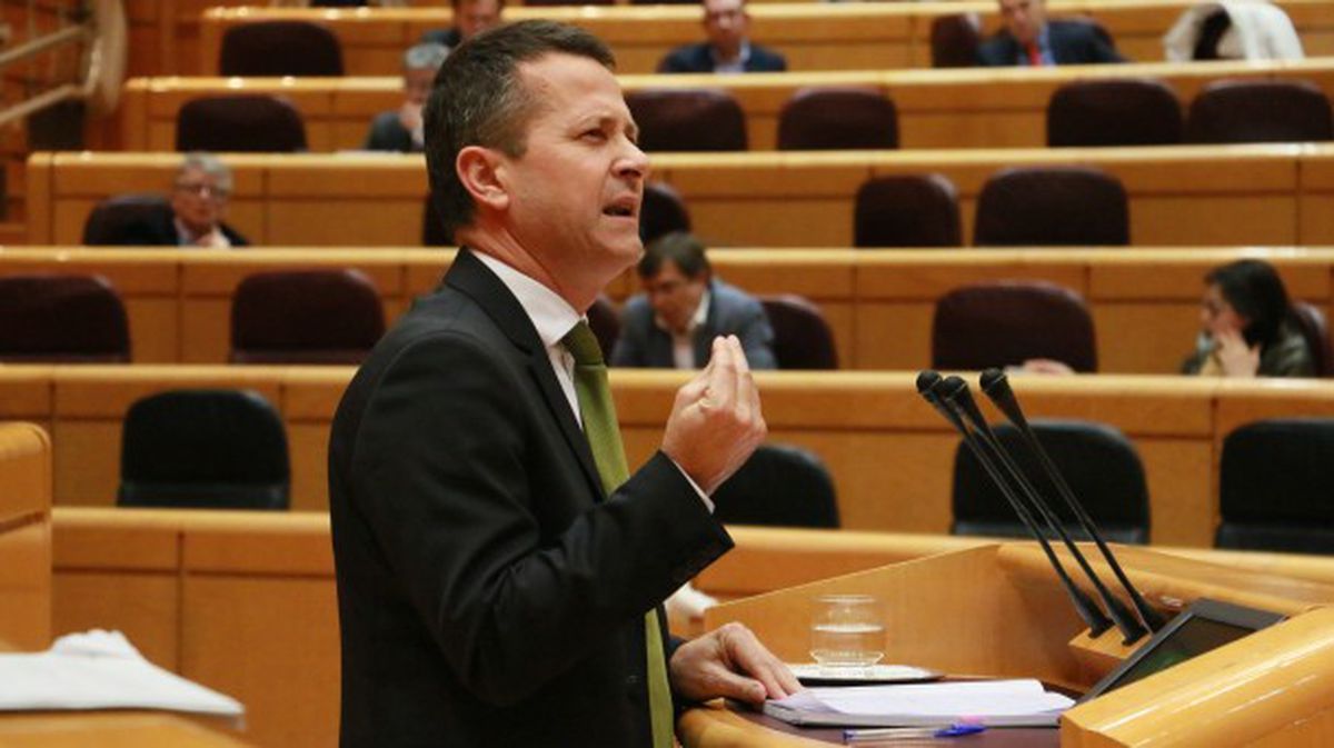 Jokin Bildarratz (PNV) en el Senado. Foto: PNV