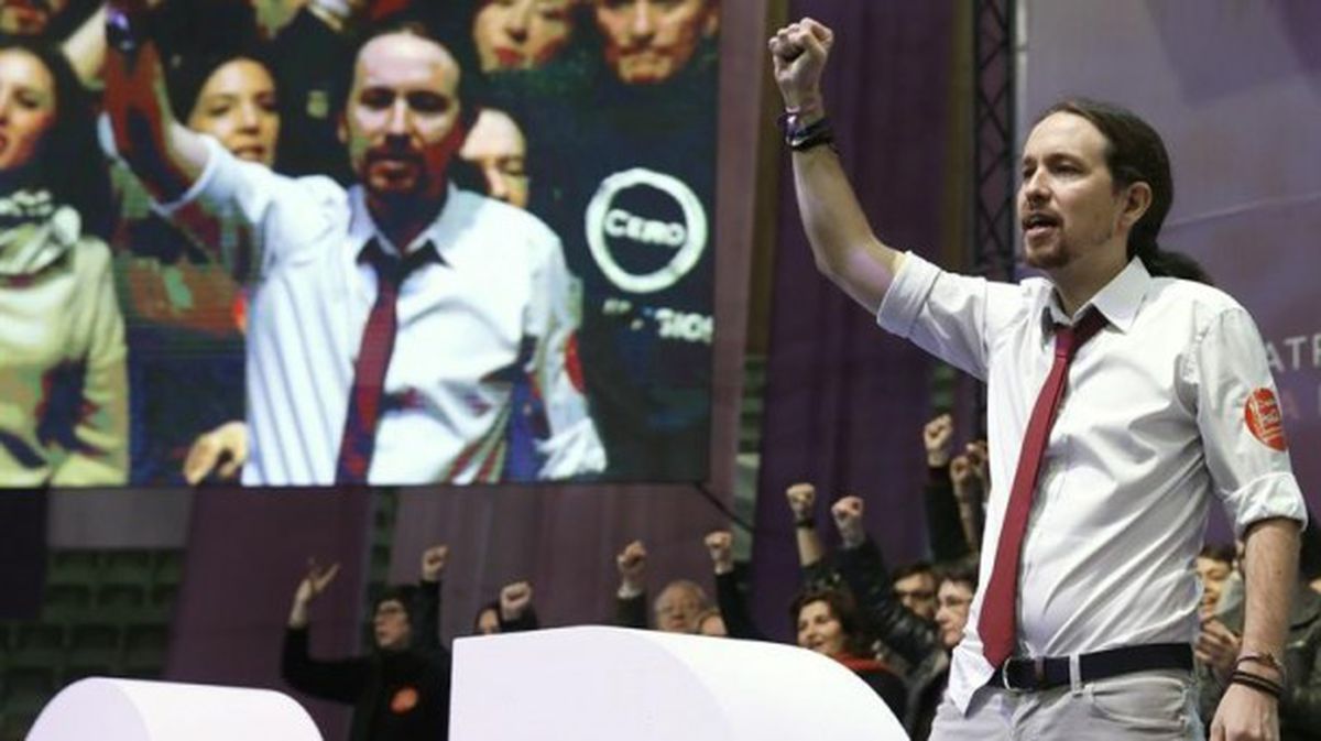 Pablo Iglesias aukeratu dute Podemoseko idazkari nagusi izaten jarraitzeko. EFE