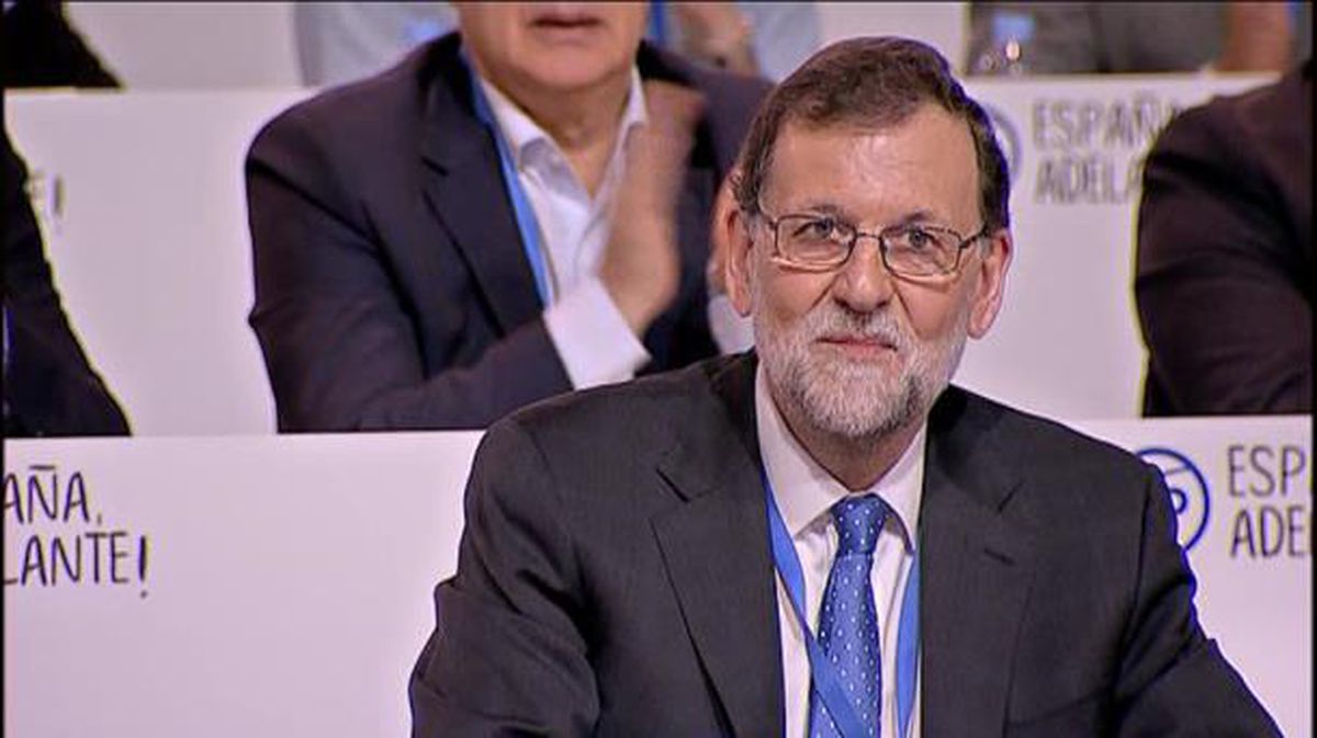 Mariano Rajoy, durante su intervención en la clausra del XVIII Congreso ANcional del PP. Foto: EFE