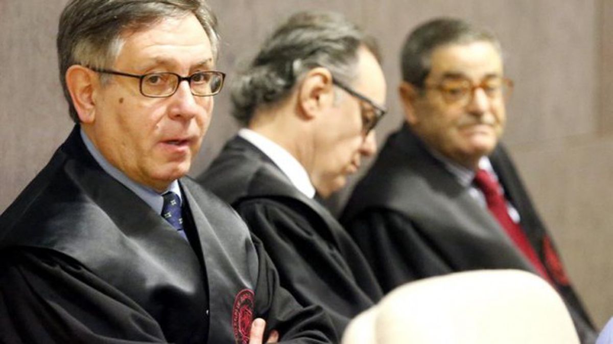 Cabieces, Alcorta y Fernández durante la segunda sesión del juicio, hoy. EFE. 