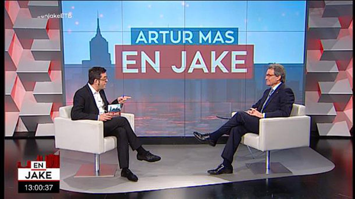 Artur Mas en el programa 'En Jake'. Foto: EiTB