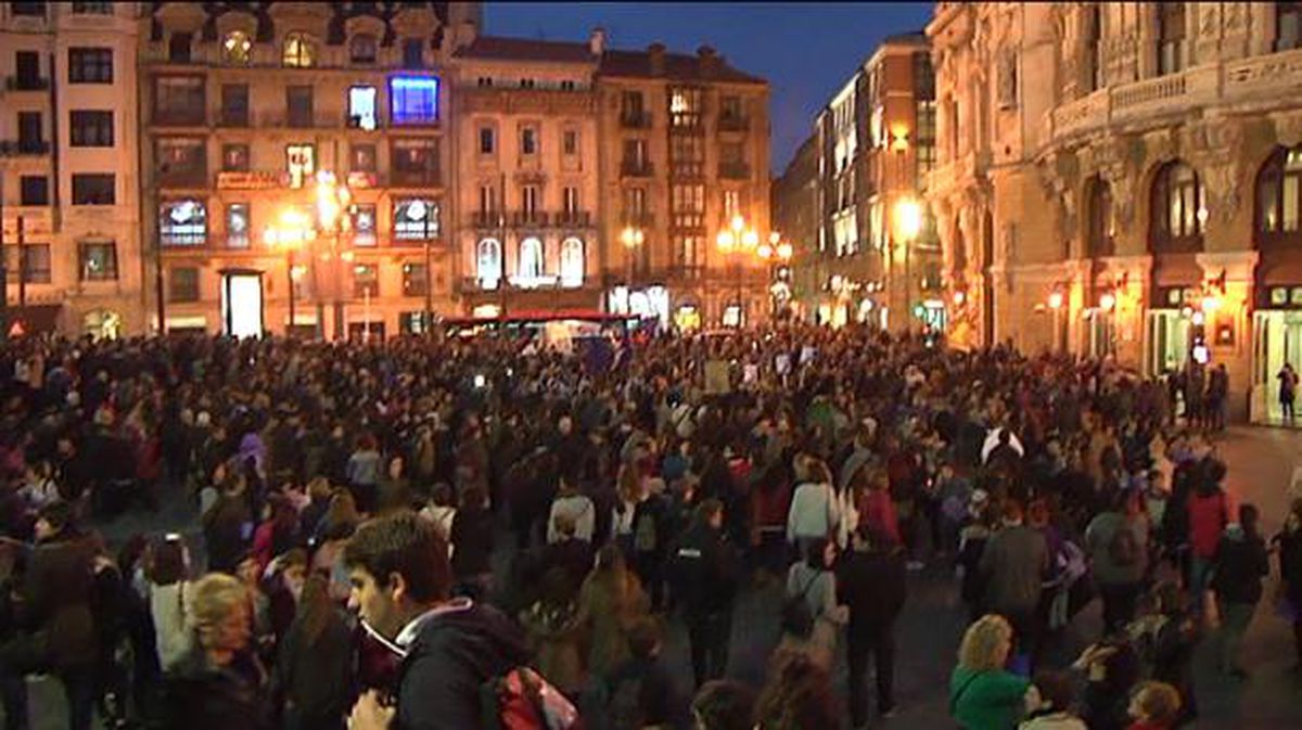 Manifestación en Bilbao por la igualdad entre hombres y mujeres
