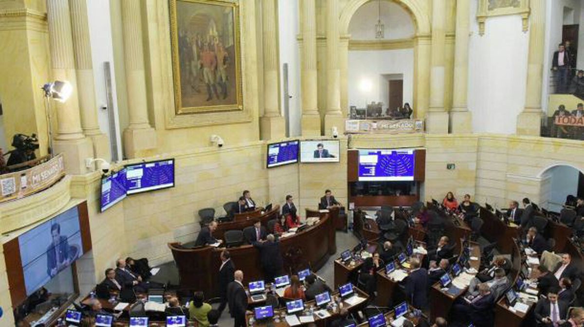 Pleno del Senado colombiano. Foto: Juan Fernando Cristo