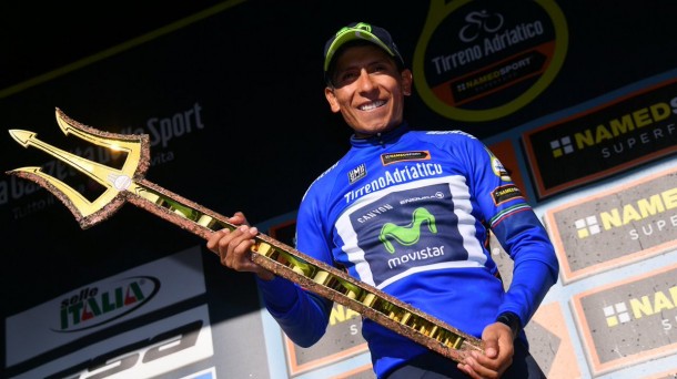 Nairo Quintana, vencedor el año pasado en la Tirreno. Foto: EFE