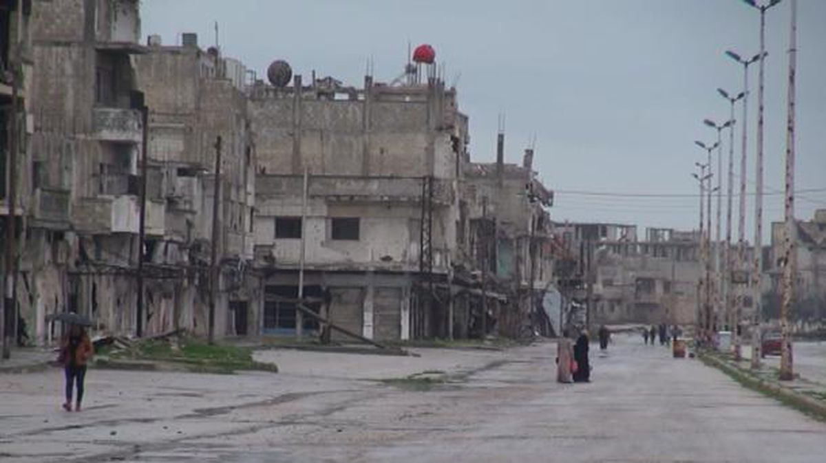 Homs, Siria. Foto de archivo