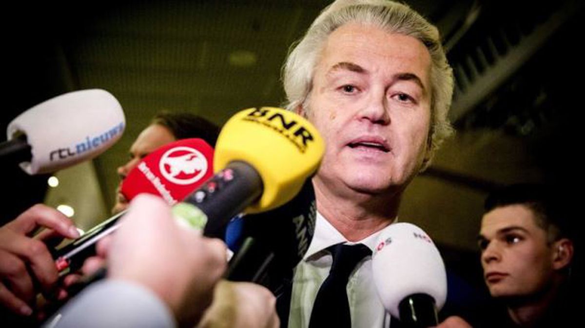 Wilders, reconociendo su derrota electora. Foto: EFE