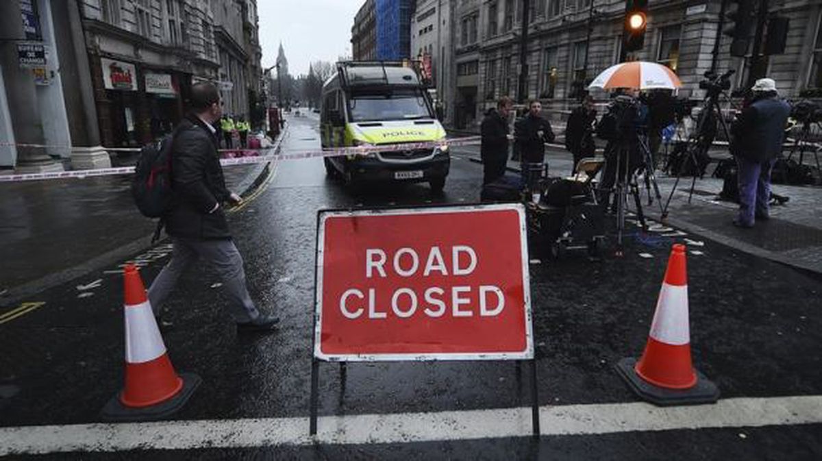 Calles cerradas en Londres. Foto: EFE