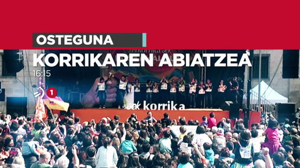 La salida de la Korrika, hoy, en directo por EiTB 