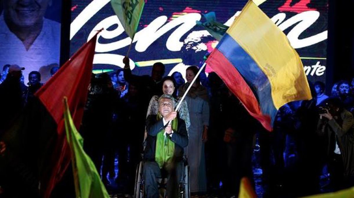 Lenin Morenok irabazi ditu hauteskundeak Ekuadorren. EFE