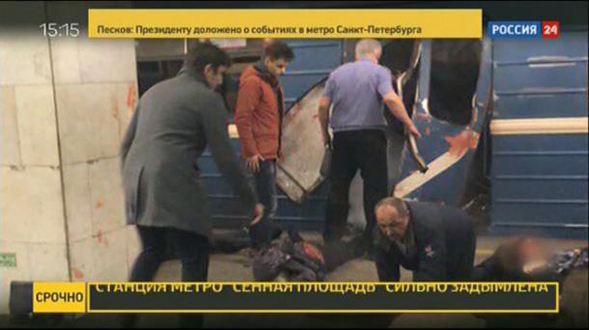11 muertos por un atentado en el metro de San Petersburgo