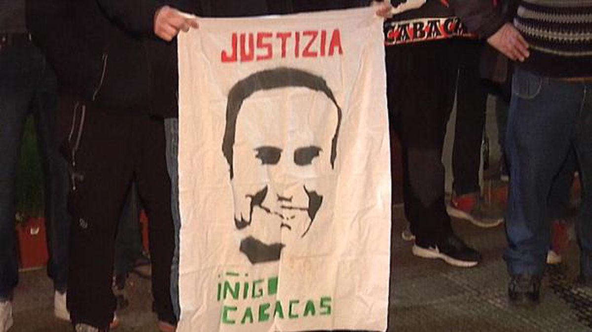 Protesta en favor de Iñigo Cabacas. Foto: EiTB