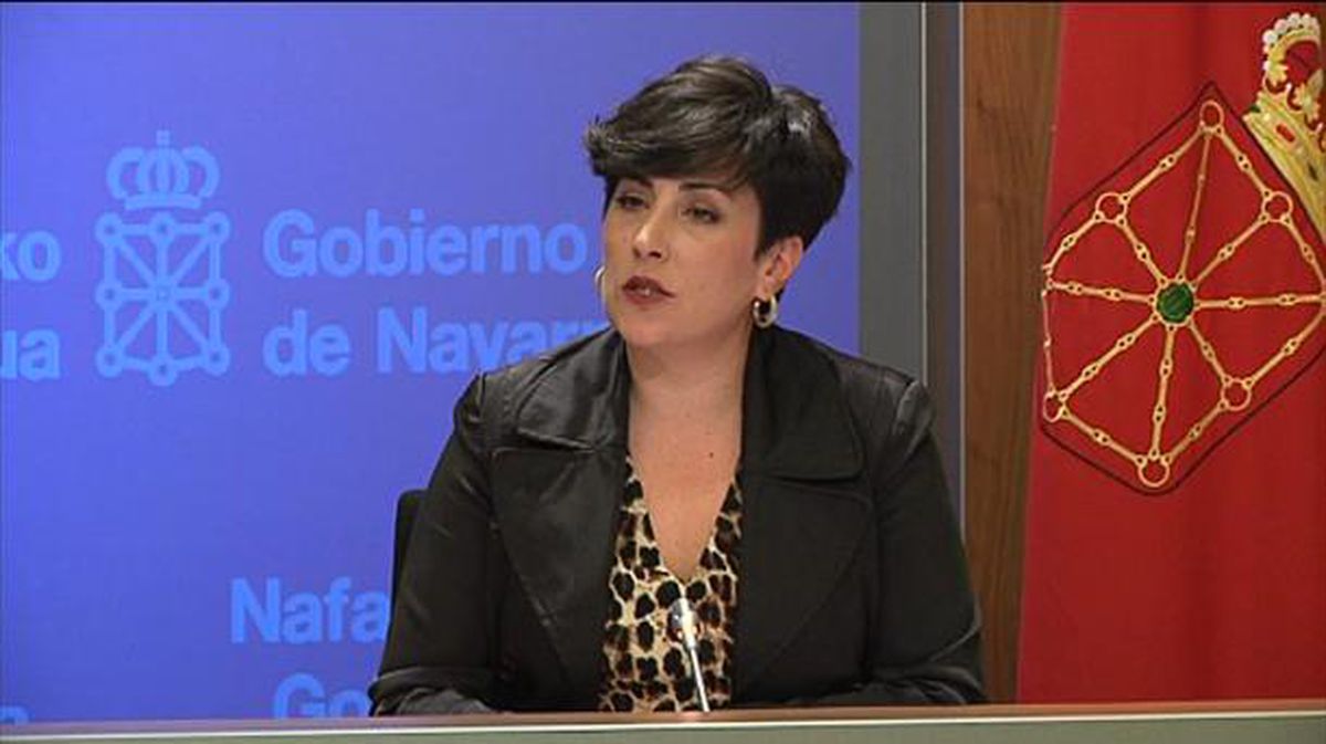 La portavoz del Gobierno navarro, María Solana. Foto: EITB