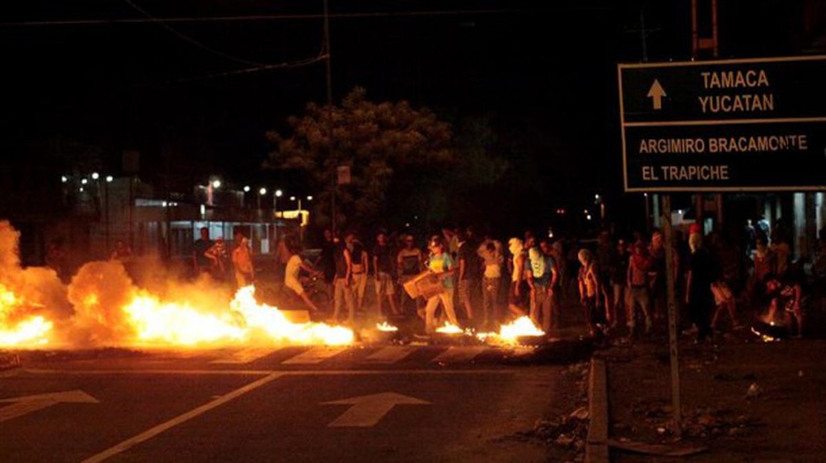 Protestak Venezuelan. Argazkia: Efe