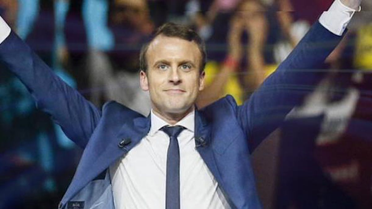 El candidato socioliberal Emmanuel Macron. Foto: EiTB