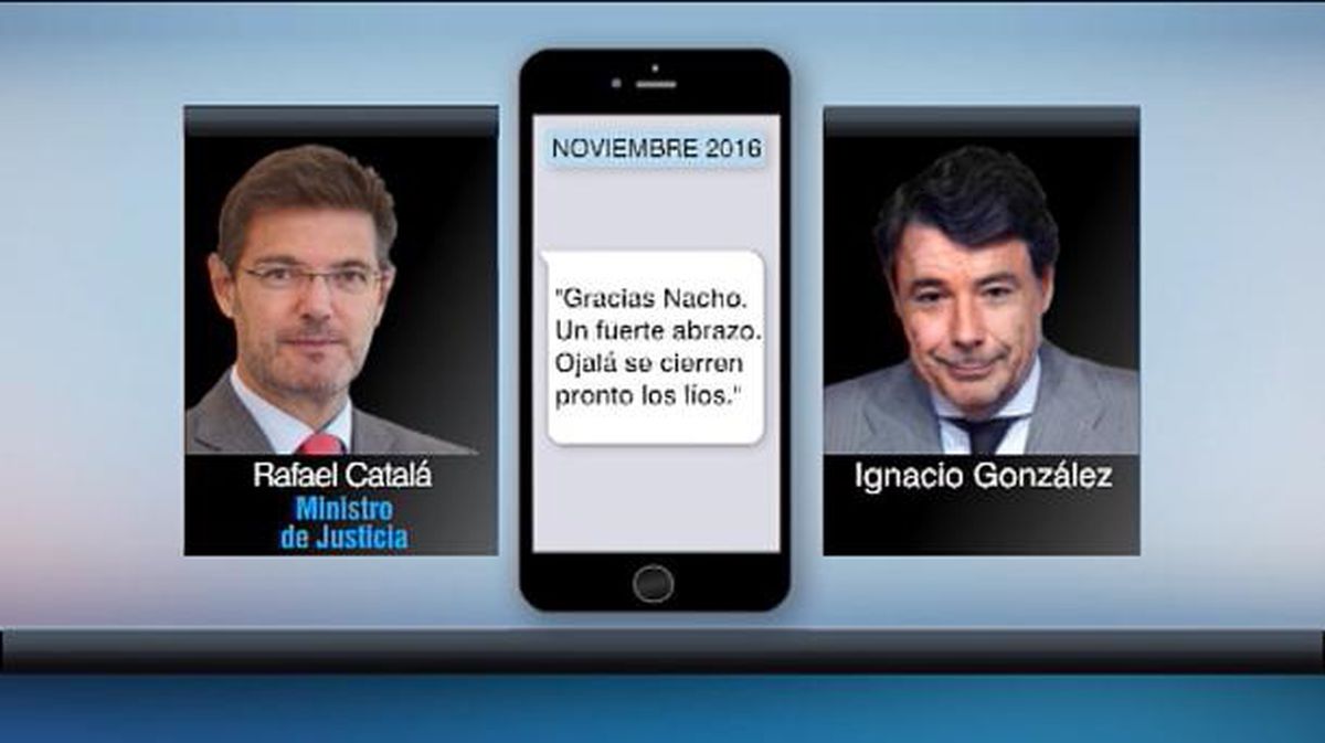 SMS de Rafael Catalá a Ignacio González: 'Ojalá se cierren pronto los líos'
