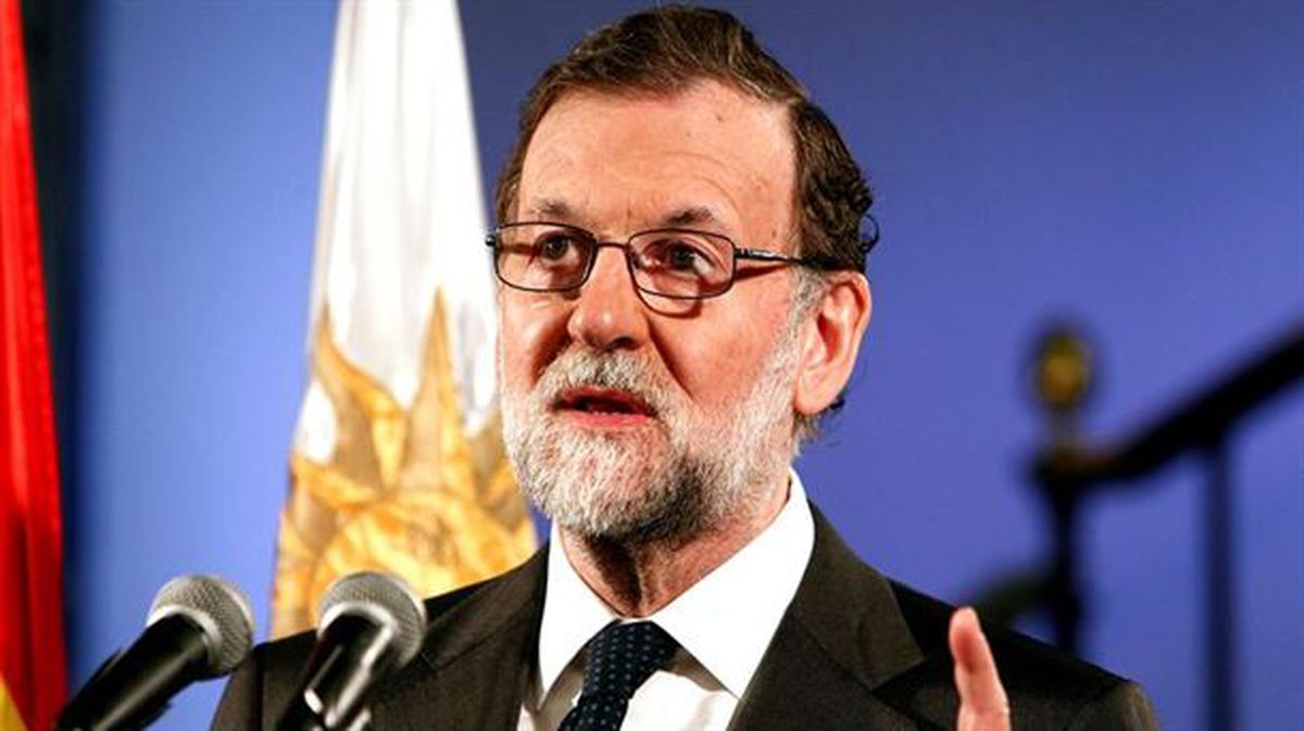 Mariano Rajoy en su primera visita oficial a Uruguay. Foto: EFE