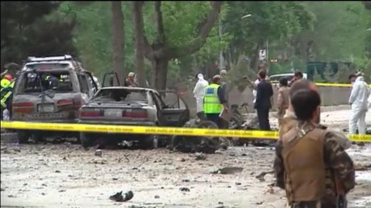 NATOren aurkako atentatua Kabulen. Argazkia: EFE