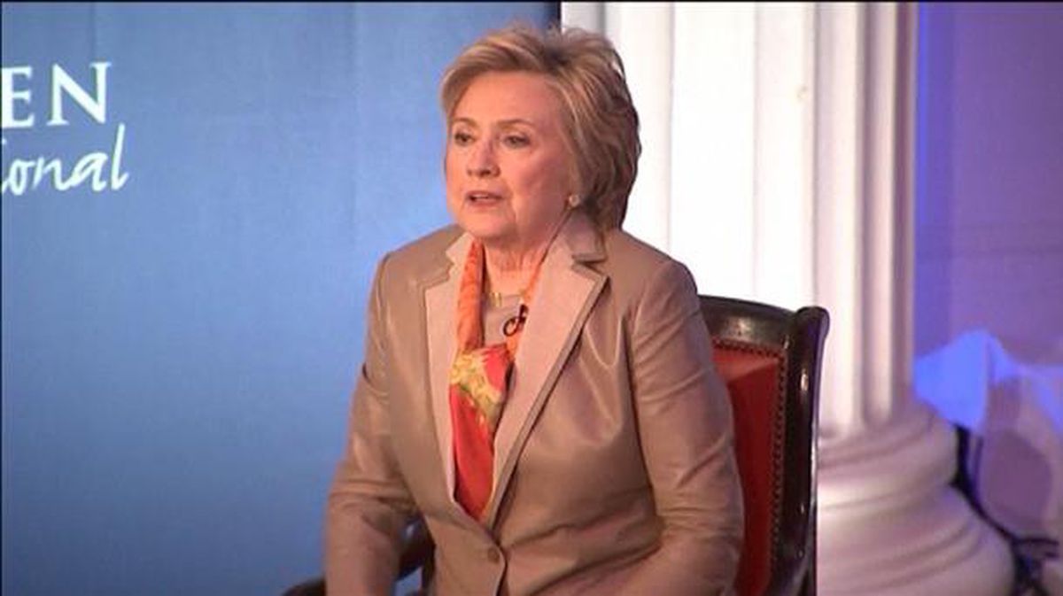 Clinton, en una imagen de la campaña electoral. Foto: EFE